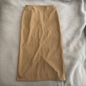 Zara Tan Midi Skirt